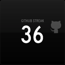 GitHub Streak on Status Board